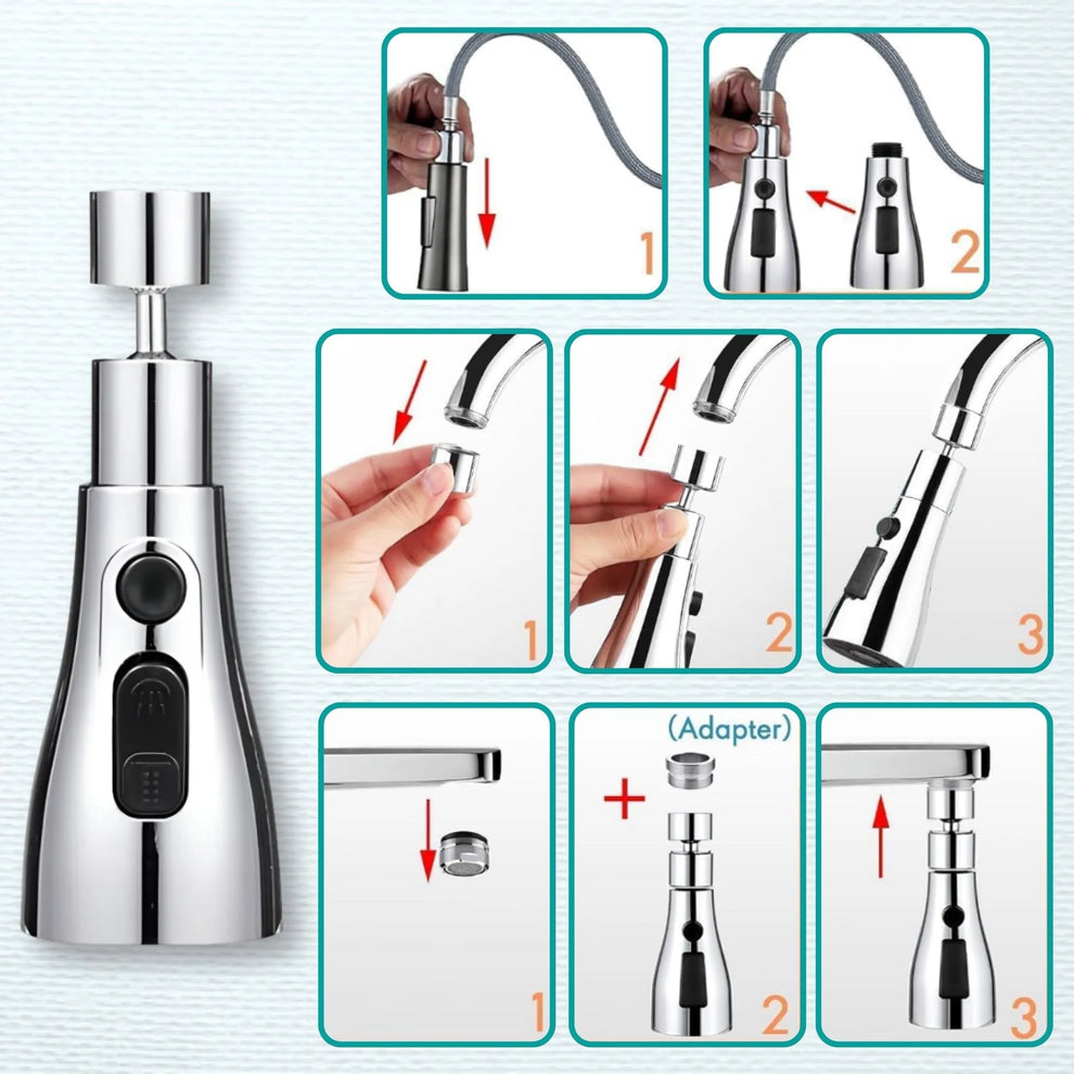 3 Modes Kitchen Sink Faucet